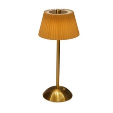 Touch Rechargeable Led Lamp with Fabric Shade Wireless Dimmable Led Table Lamp