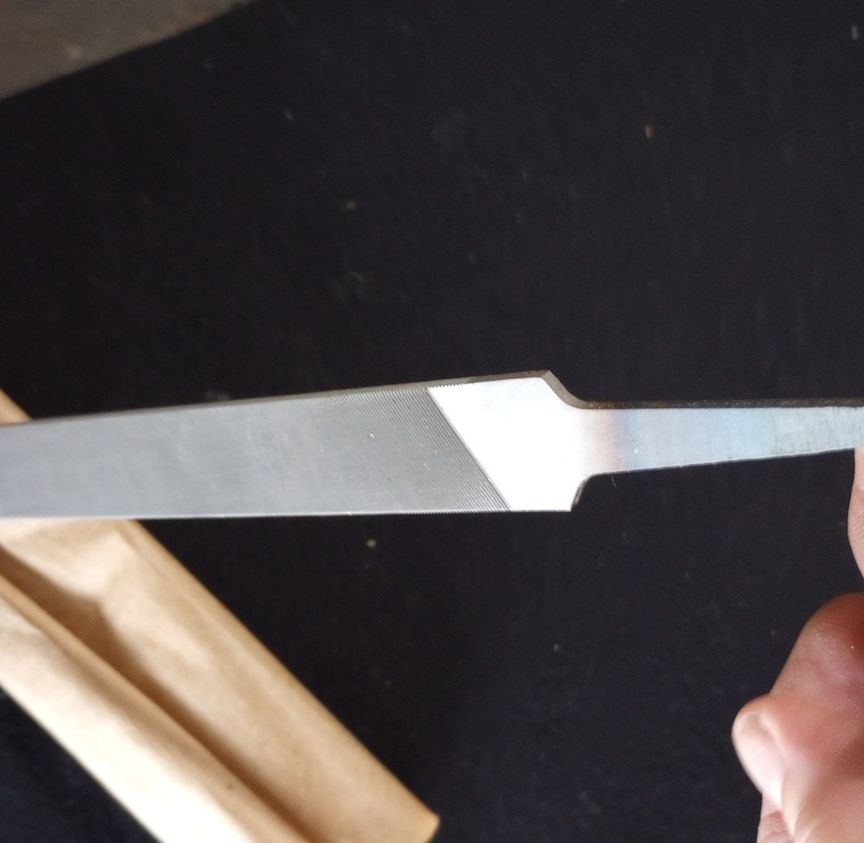 1 Vintage Johnson Bastard Flat Hand File 10"  Length Made In USA NOS