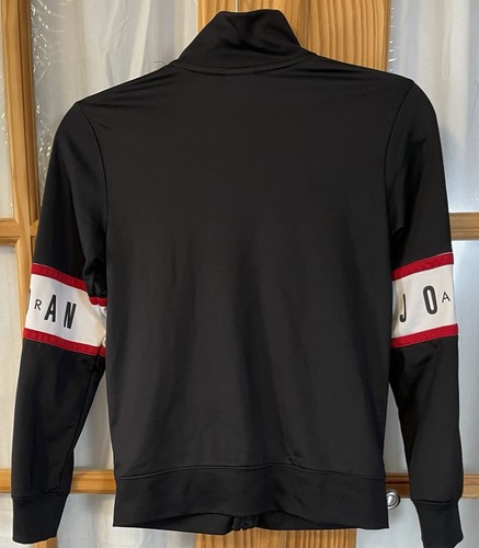 Air Jordan Activewear Full Zip Jacket Boys 10-12 Black Jumpman Logo Athleisure - Picture 3 of 11
