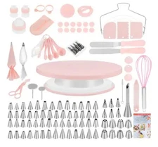 64 Piece Stainless Cake Decorating Kit