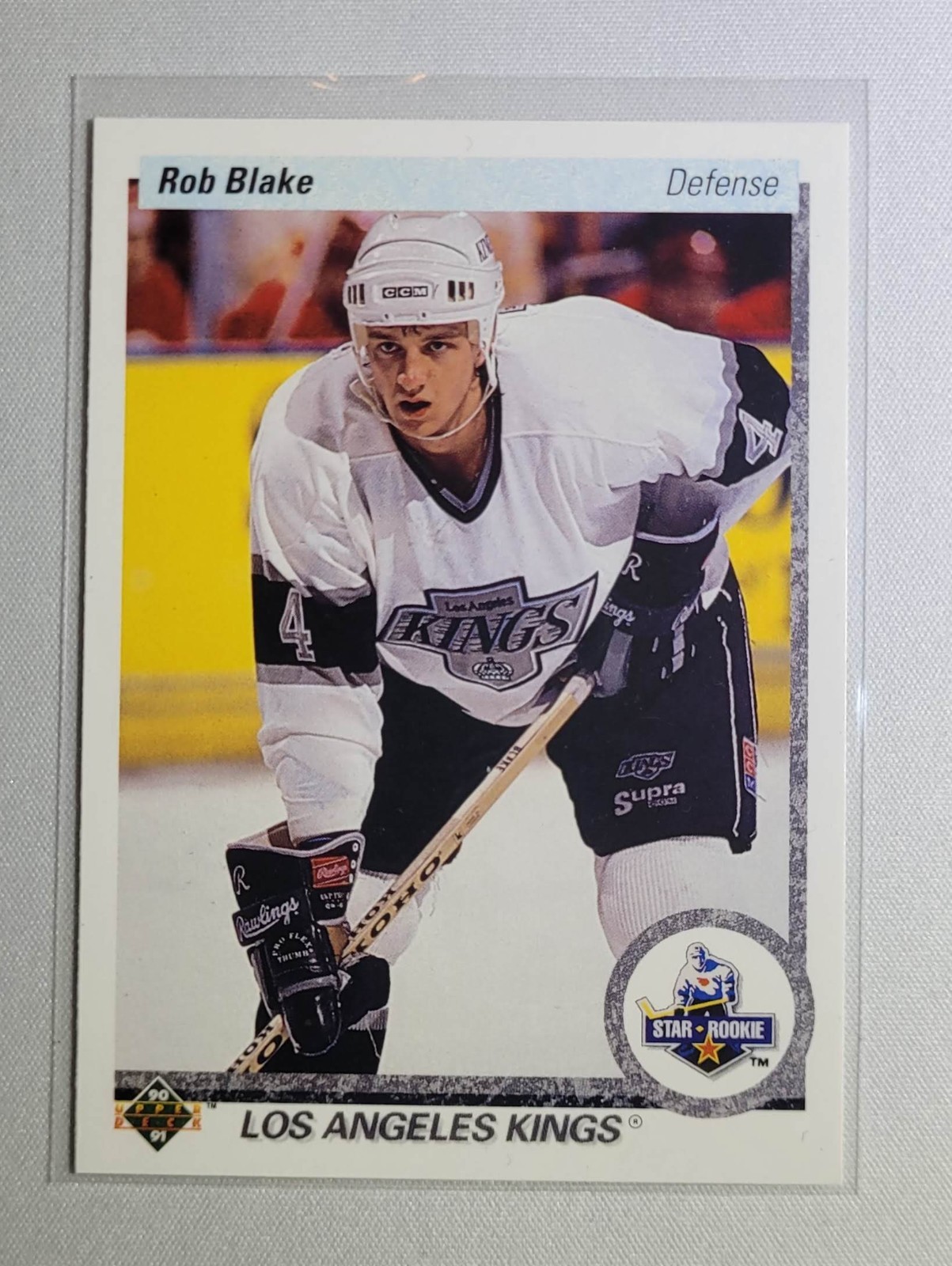 1990-91 Upper Deck Rob Blake Rookie Card #45 Los Angeles Kings HOF