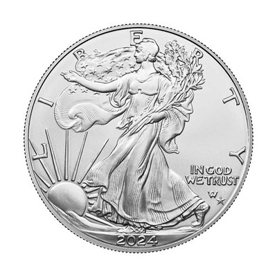 2024 (P) $1 American Silver Eagle Star Privy 1 oz Brilliant