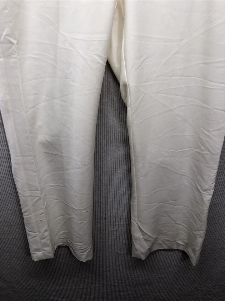 Pantalones de Vestir Alfani Talla 14 Crema Invierno Blanco Bolsillos Carrera Trabajo Profesional Foto 3 de 4
