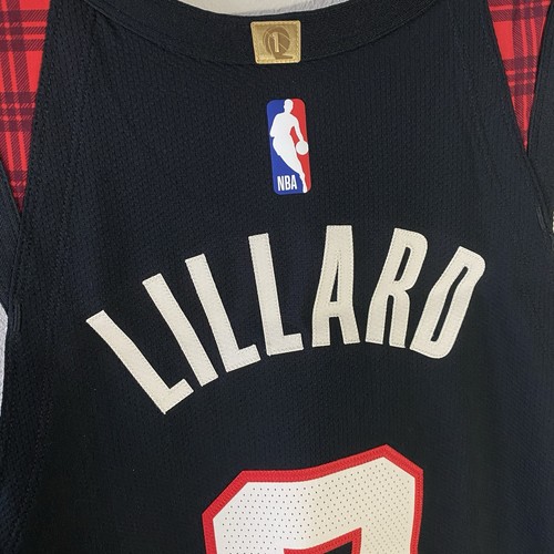 Portland Trial Blazers Damian Dame Lillard Nike Jersey Authentic $200 - Size 40 - Picture 8 of 12