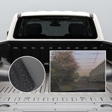 Truck Rear Window Decal Wrap Perforated Vinyl Sticker 55x16.5 Black Universal