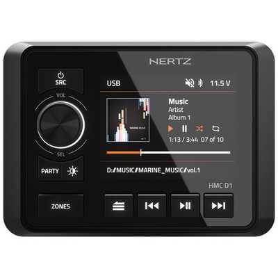 Hertz HMC D1 Marine Audio Source Unit Remote for HMR 50 Media Receiver *NEW*