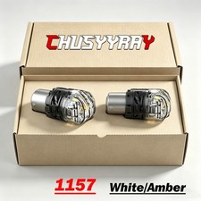 Led 2-color Front Turn Signal Bulb For 13-15 Honda Accord Ex Ex-l Lx Sport Sedan
