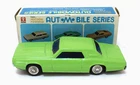 Bandai Japan Tin Friction 1968 Ford Thunderbird 7 1/4" Green MIB Boxed 60s