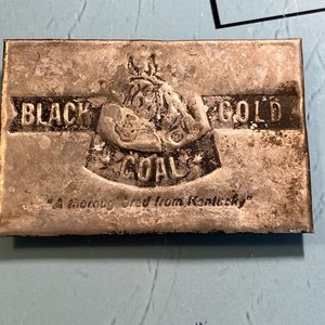 COAL MINE SCATTER TAG TRADE NAME "BLACK GOLD" BLACK GOLD MINING LOTHAIR KY PERRY