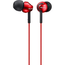 Auriculares Sony MDR-EX110AP Rojo In-Ear con micrófono Auriculares