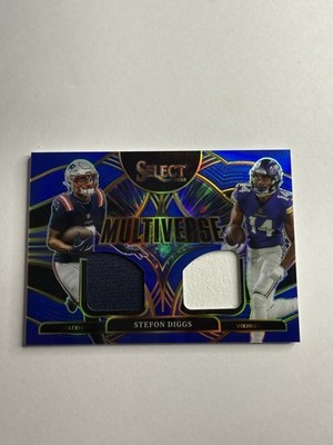 2025 Panini Select Multiverse Stefon Diggs Dual Patch #MVJ-SDS Patriots Vikings