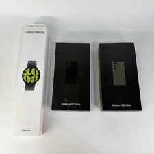 Samsung Galaxy S23 Ultra Black  Green No Accessories Empty Boxes Watch 6