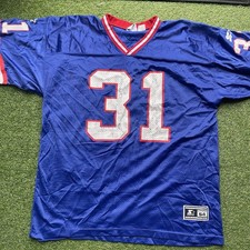 Vintage VTG Jason Sehorn #31 New York Giants Starter Jersey (Adult 54/XXL) Blue