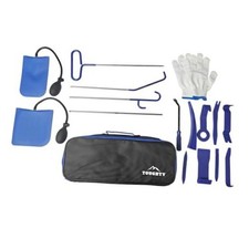 Compact Stainless Steel Tool Kit with Carrying Tool - 17-Piece Repair Tool Set