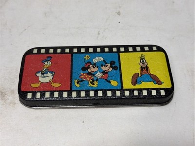 1990s Vtg. Disney Mickey Mouse Face Laughing Watch Collectible TIN CASE ONLY***