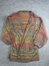 The Pyramid Collection Cardigan Sweater Womens 2X/3X Multicolor Dolman Knit