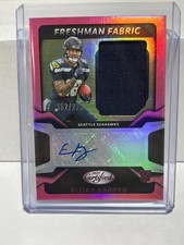 2025 Panini Certified Elijah Arroyo Freshman Fabric Mirror Auto Pink /299 RC