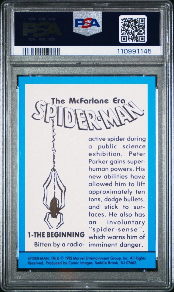 1992 Spider-Man The McFarlane Era #1 The Beginning PSA 9 - Image 2 of 3