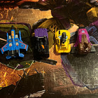 Transformers Mixed Lot 4 Mini Plastic Vehicles: Jet, Truck, Car & Purple Vehicle — photo 1