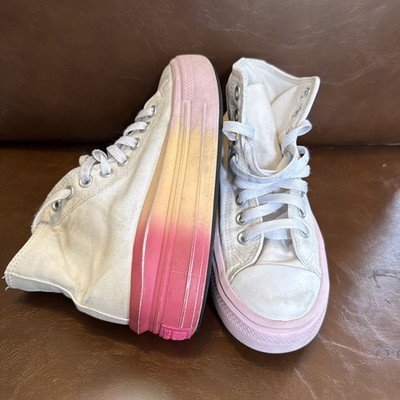 Converse Chuck Taylor All Star Move Hyper Bright High 3.5 Girl's Fashion Sneaker