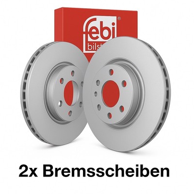 2x FEBI BILSTEIN Bremsscheibe Hinten 39689 für Ford