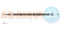 Adriauto Handbremsseil Bremsseil Hinten Rechts FüR Fiat Panda 312 312_