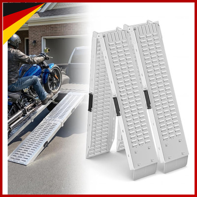 Auffahrrampe Faltbar Verzinkt Klappbar 180x22,5x4,5cm 400KG für Auto