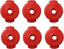 6 Pcs Quick Release Cymbal Nuts Red Placstic Cymbal Mates for Percussion Drum