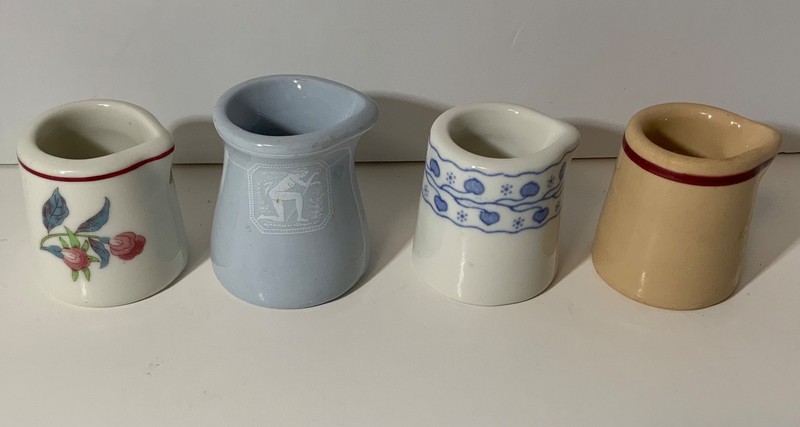 VTG Ironstone Restaurant Ware Individual Creamers (4) No Handles Buffalo China