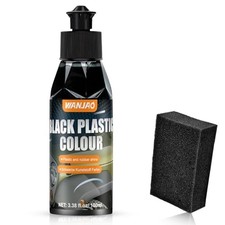 100ML Car Plastic Restorer Black Renew Protect Faded Trim Bumpers Dashboards