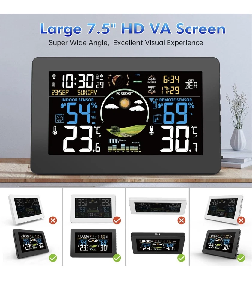 wireless weather station 7.5 hd  - Image 2 of 4