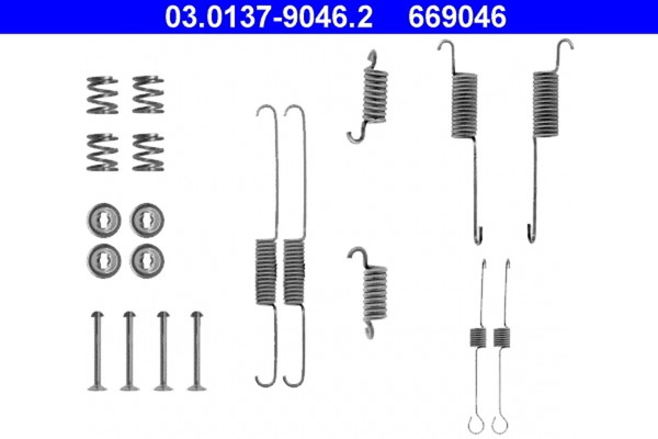 ZubehöRsatz Bremsbacken ATE 03.0137-9046.2 FüR Ford Sierra BNG 2 Turnier GBG GB4-image