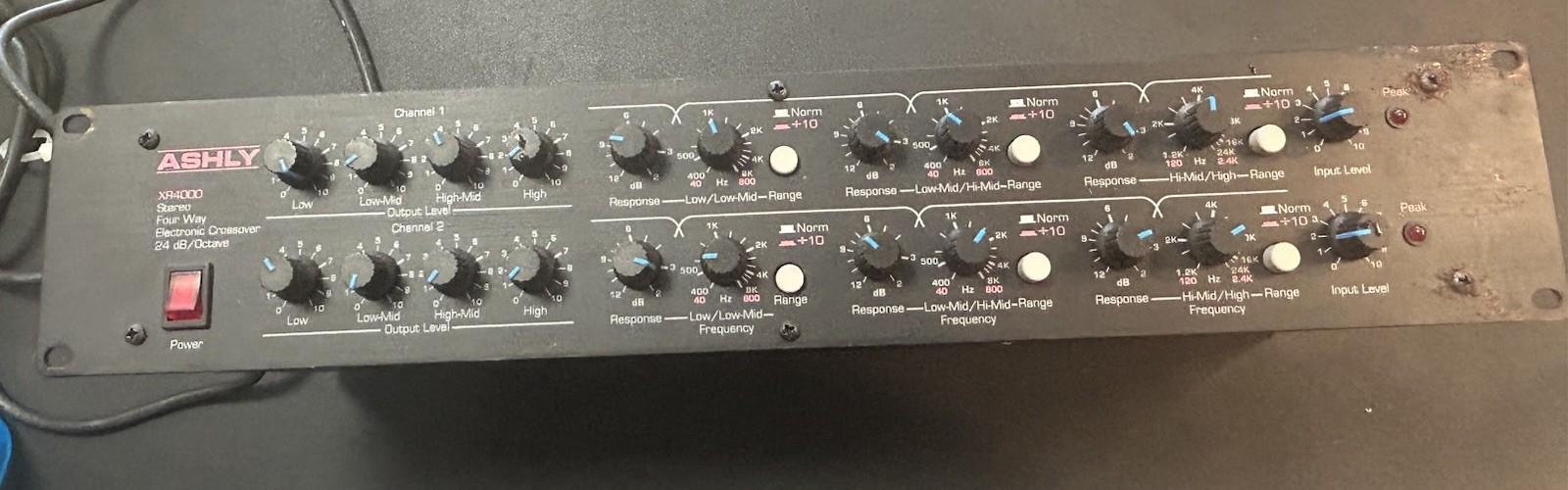 Ashly XR4000 4-Way Stereo Crossover Pro Audio Rack Unit Tested