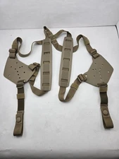 Used Safariland Shoulder Harness QLS Holster Mount Platform Coyote FDE
