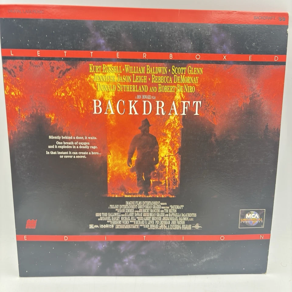 Kurt Russell Laserdisc LD Lot of 2 Back Draft & Stargate Foto 2 de 4