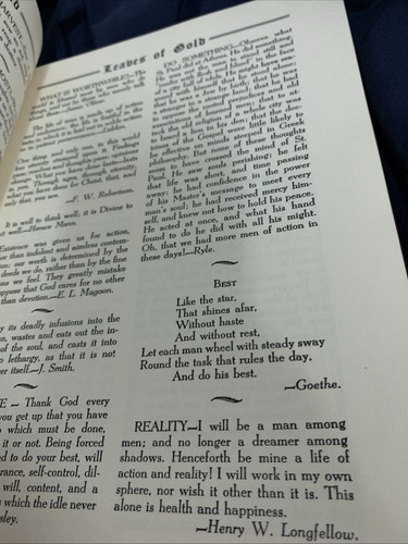 Leaves of Gold by Clyde Francis Lytle Revised Edition Hardcover Christian 1948 - Picture 13 of 21