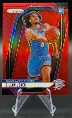 2024-25 Dillon Jones RC /299 Panini Prizm Red Prizm Rookie #240 | OKC Thunder