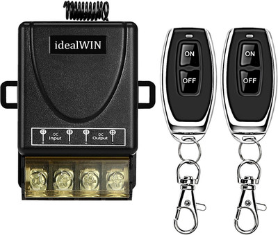 Wireless Remote Switch with 328 Ft Long Range,Dc 12V/24V/48V/72V Current Rating