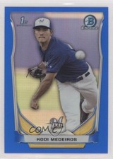 2014 Bowman Draft Chrome Blue Refractor /399 Kodi Medeiros #CDP9 3pb