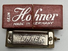 Vintage HOHNER Little Lady Germany Miniature Harmonica 1940s Pendant Charm