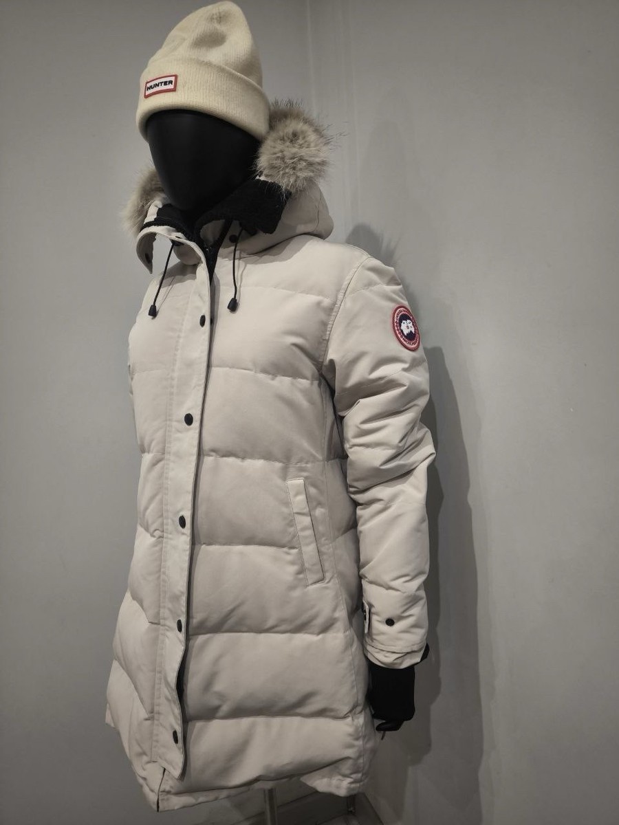 Puffer Jacket Canada Goose Jacket Fur Made Of CANADA GOOSE Beige
