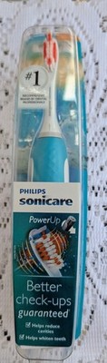 PHILIPS Sonicare Powerup Battery Toothbrush Blue Medium HX3631/06.            A1