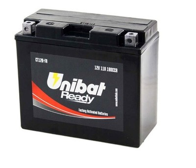 Batterie SLA UNIBAT CT12B/CT12B-BS, Aprilia, Ducati, Triumph, Yamaha, Kawasaki