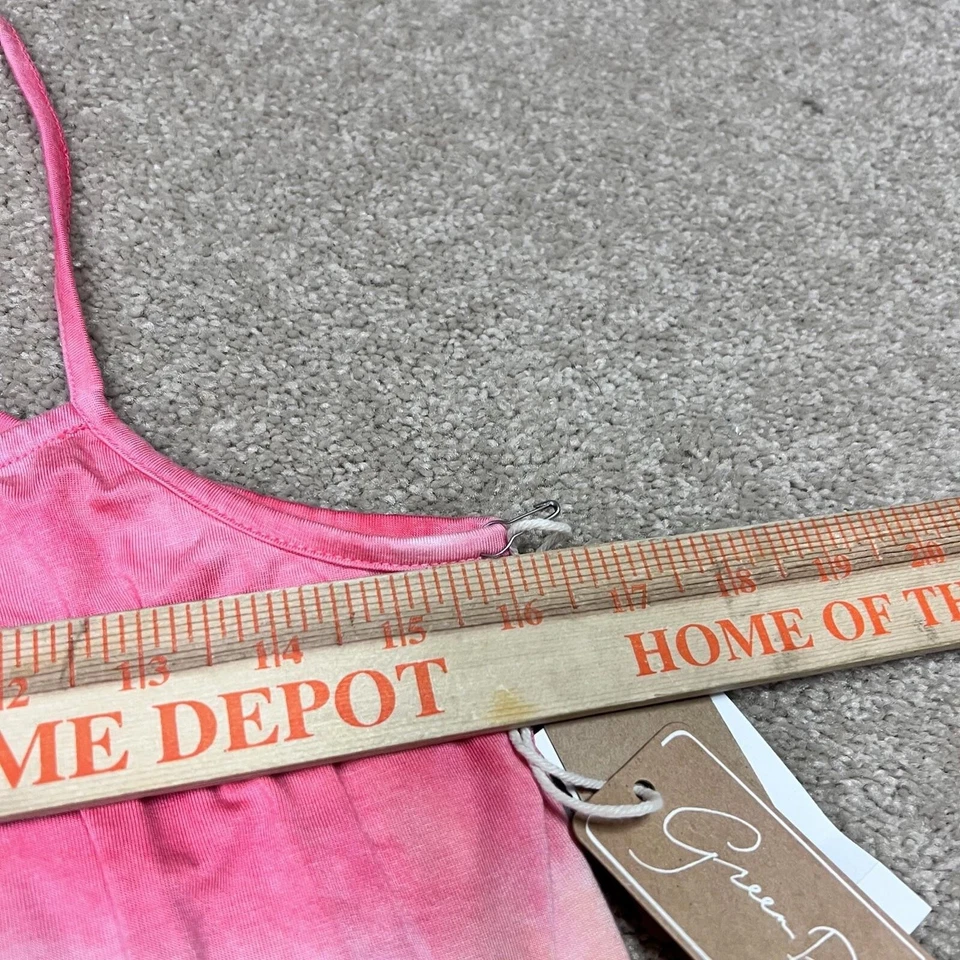 Green Dragon Blouse Pink Sleeveless Spaghetti Strap Women’s Size Small NWT - Image 4 of 4