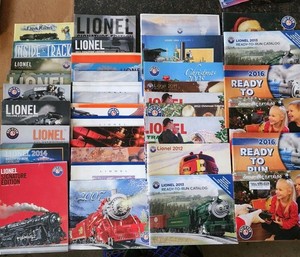 40pcs 1990-2000s Large Lot Vintage Lionel Model Train Railroad Catalogs
