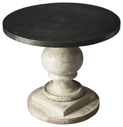 Butler Pompel Metal And Wood Foyer Table - Picture 1 of 3
