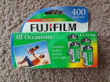 Fujifilm Superia X-TRA 400 Speed 35mm Film Expired 4 rolls of 24 exp New in Box