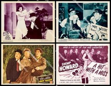 SHEMP HOWARD PRE - THE 3 STOOGES  - ALL 4 FOUR SEPARATE 11 X 14 LOBBY CARDS
