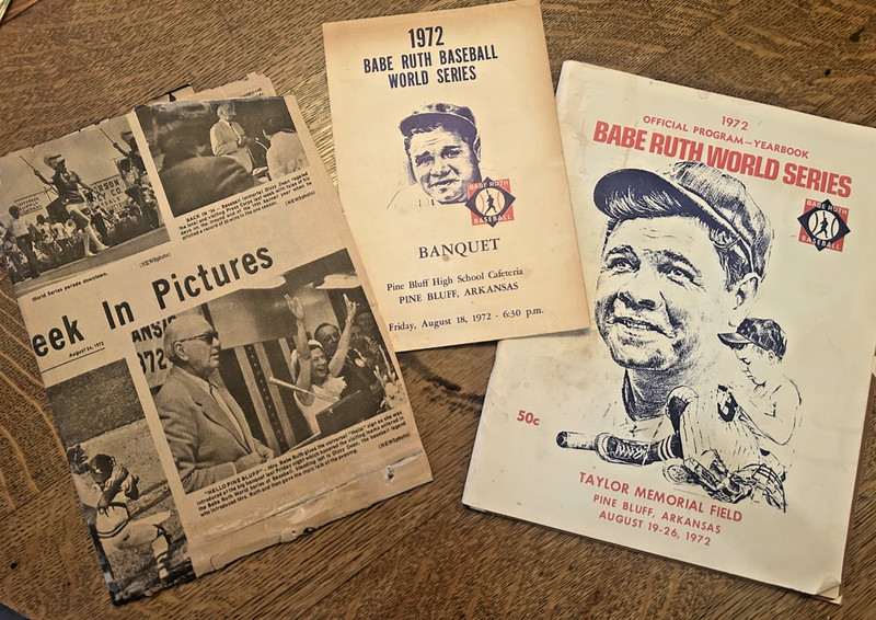 Vintage Mrs. Babe Ruth Photo/Babe Ruth World Series Prog. as Guest Speaker-3 pcs