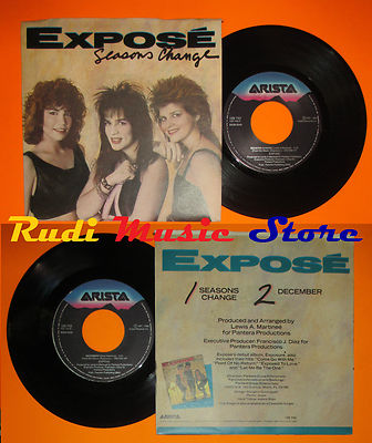 LP 45 7'' EXPOSE' Saisonwechsel Dezember 1987 Italien ARISTA 109 742 CD MC DVD